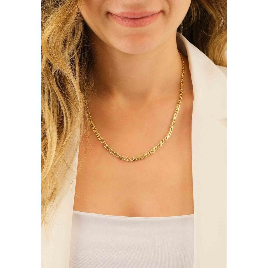 MUAU Schmuck  Collier Carrera or jaune 375, 4mm, 45cm 