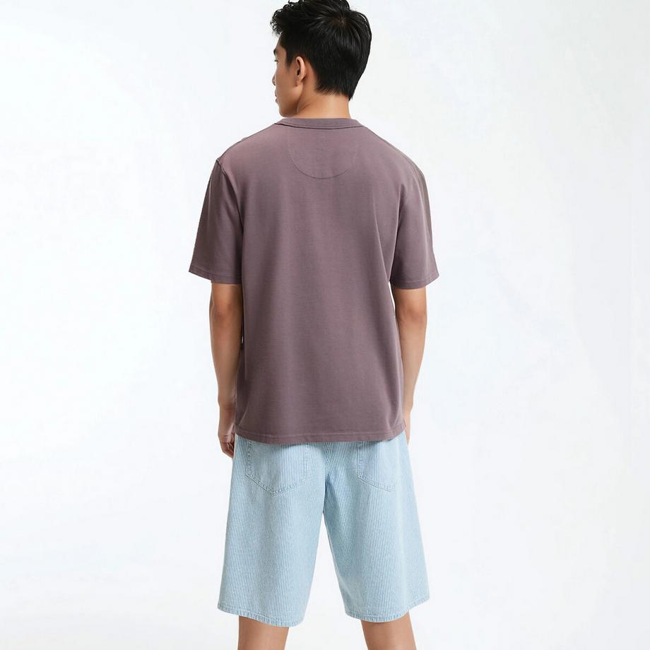 La Redoute Collections  T-shirt en coton col rond manches courtes 