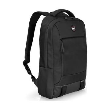 Torino II Rucksack Lässiger Rucksack Schwarz Polyester