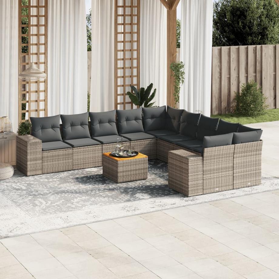 VidaXL Garten sofagarnitur poly-rattan  