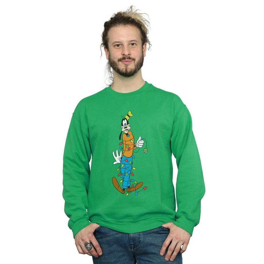 Disney Goofy Christmas Lights Sweatshirt  