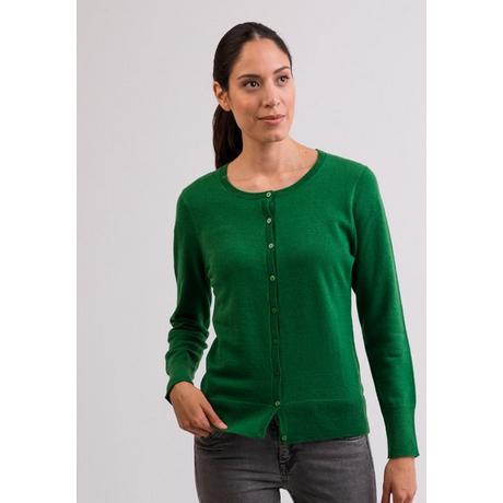 CASH-MERE.CH Kaschmir Rundhals Cardigan  