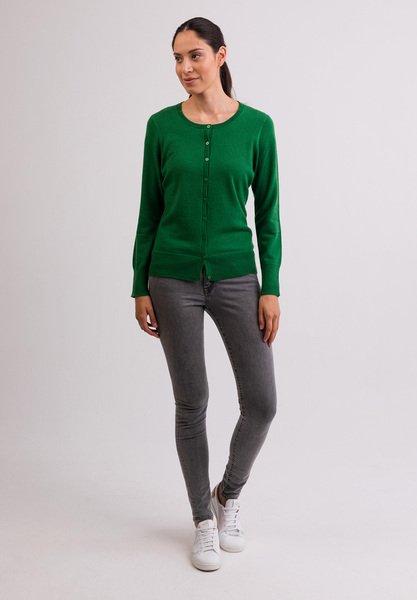 CASH-MERE.CH Cardigan Col Rond Cachemire  