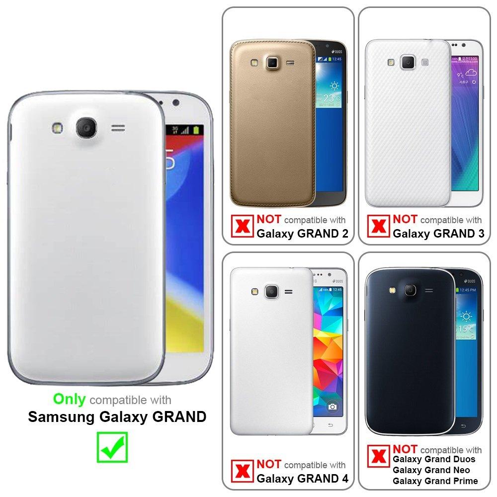 Cadorabo  Housse compatible avec Samsung Galaxy GRAND - Coque de protection avec fermeture magnétique, fonction de support et compartiment pour carte 