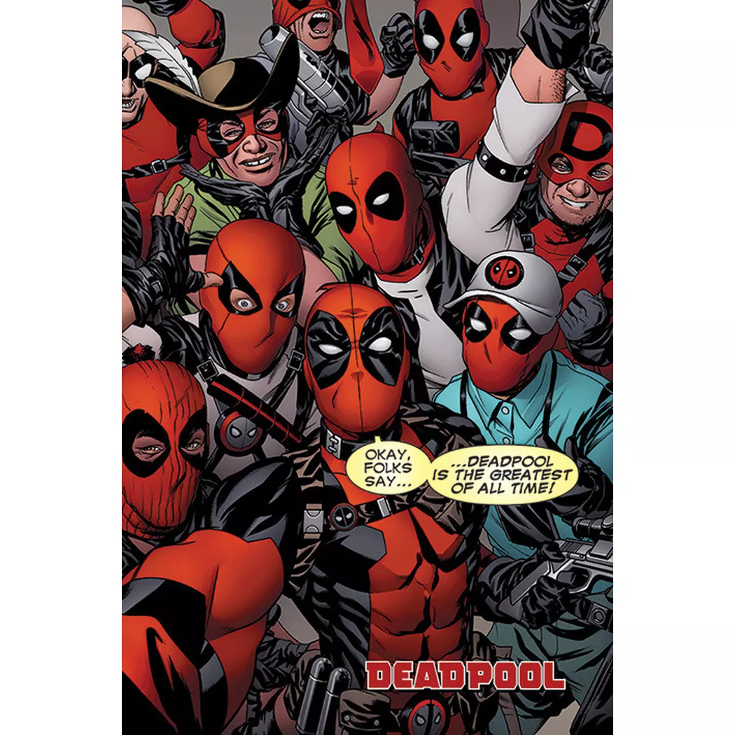 Pyramid - Poster - Deadpool - Selfie, One Size, Multicolor
