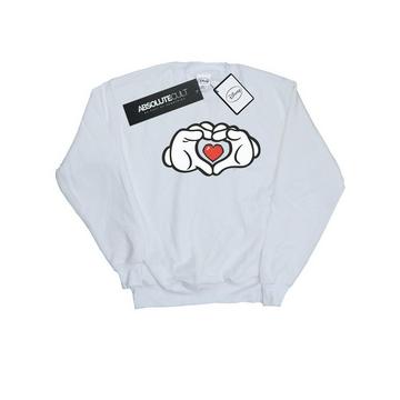 Mickey Mouse Heart Hands Sweatshirt