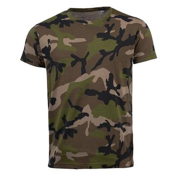 Camo TShirt mit Tarnmuster, Kurzarm