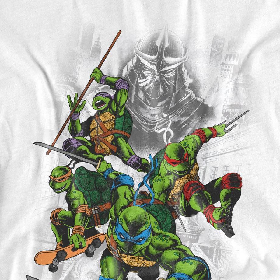 TEENAGE MUTANT NINJA TURTLE  Shredder And Turtles Maglietta Comic 