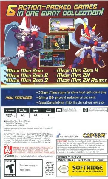 CAPCOM  Mega Man Zero/ZX Legacy Collection -US- 