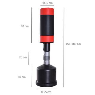 HOMCOM  Sac de frappe debout 