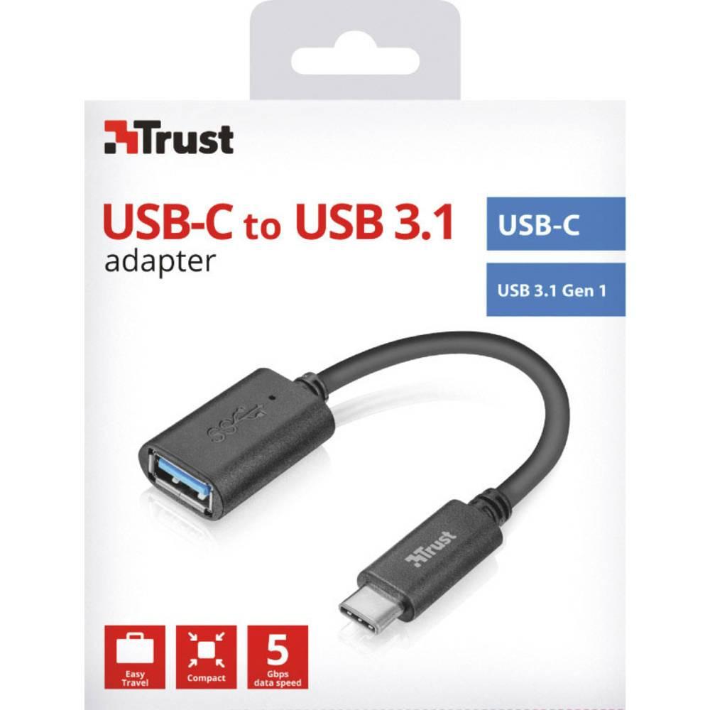 Trust  Trust USB 2.0 Adattatore [1x spina USB-C® - 1x Presa B USB 3.2 Gen 1 (USB 3.0)] 