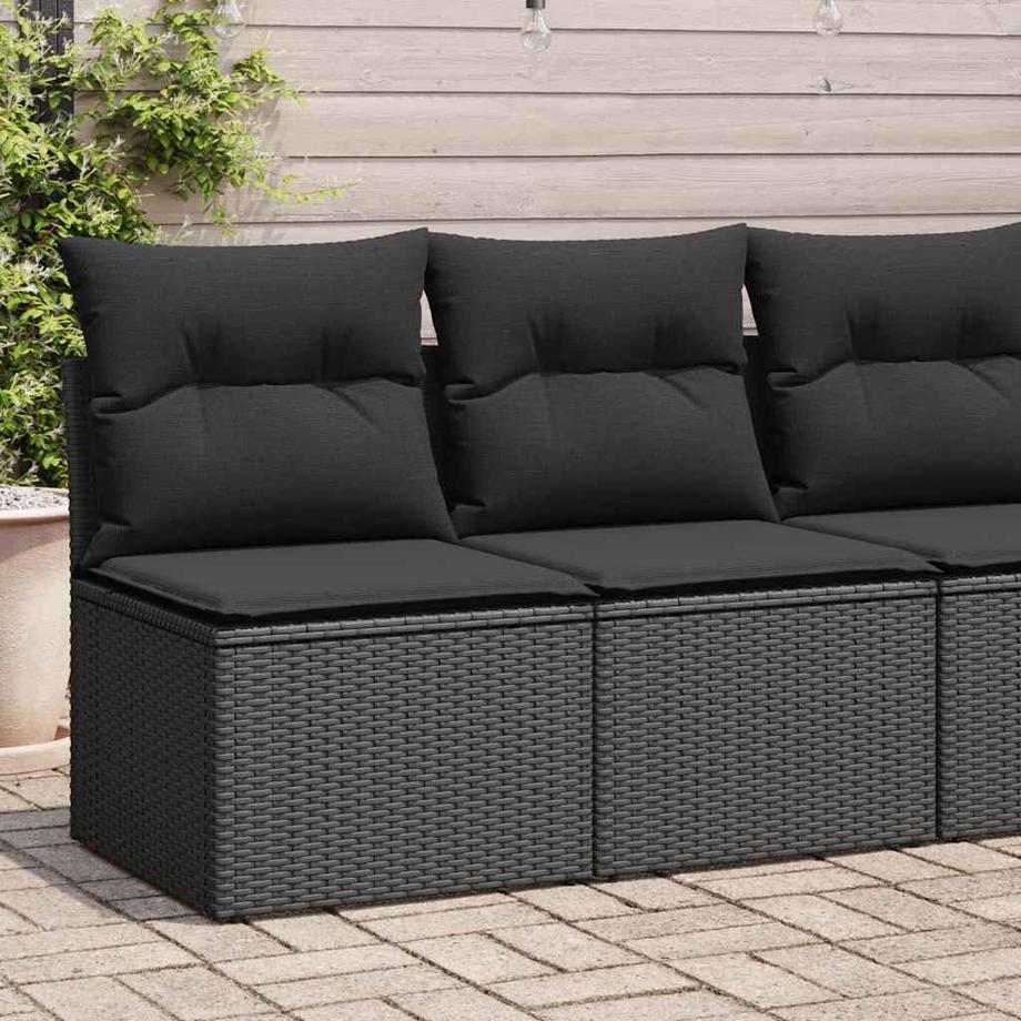 VidaXL set divano da giardino Polirattan  