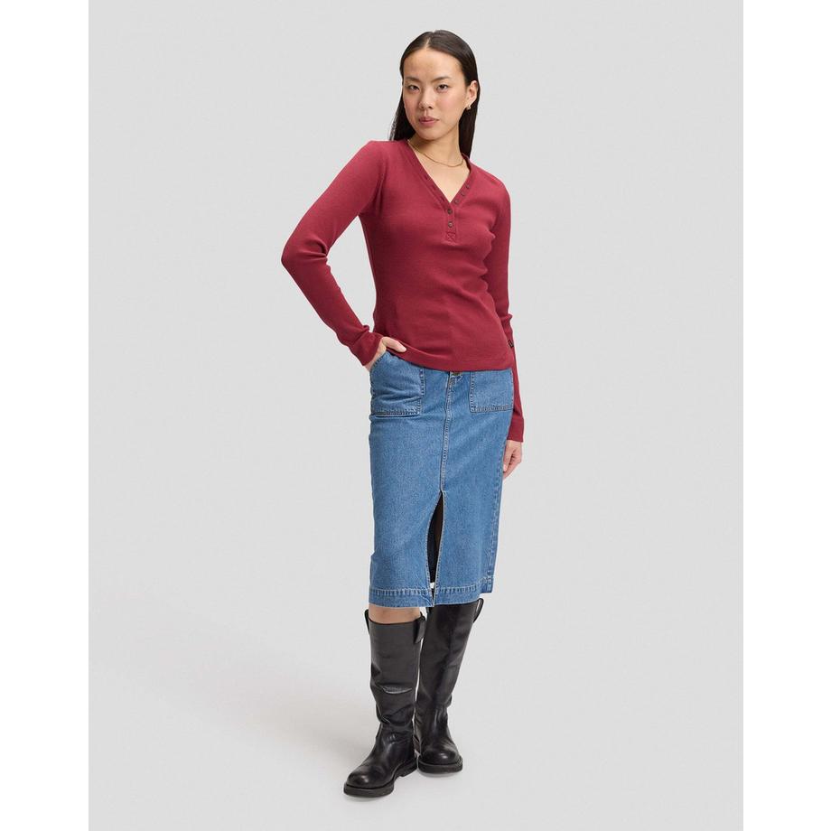 Lee  Chemise à manches longues Waffle Henley 