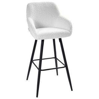 Beliani Lot de 2 chaises de bar en Bouclé Moderne CASMALIA  