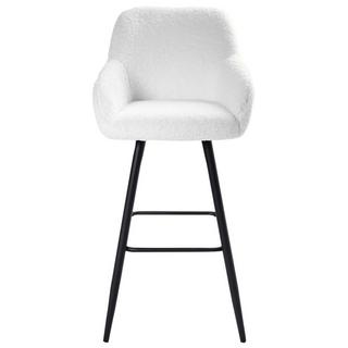 Beliani Set di 2 sedie alte en Bouclé Moderno CASMALIA  