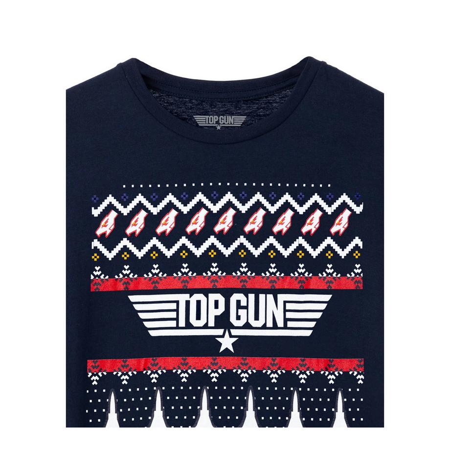 Top Gun Top Gun Weihnachtliches Design T-Shirt  