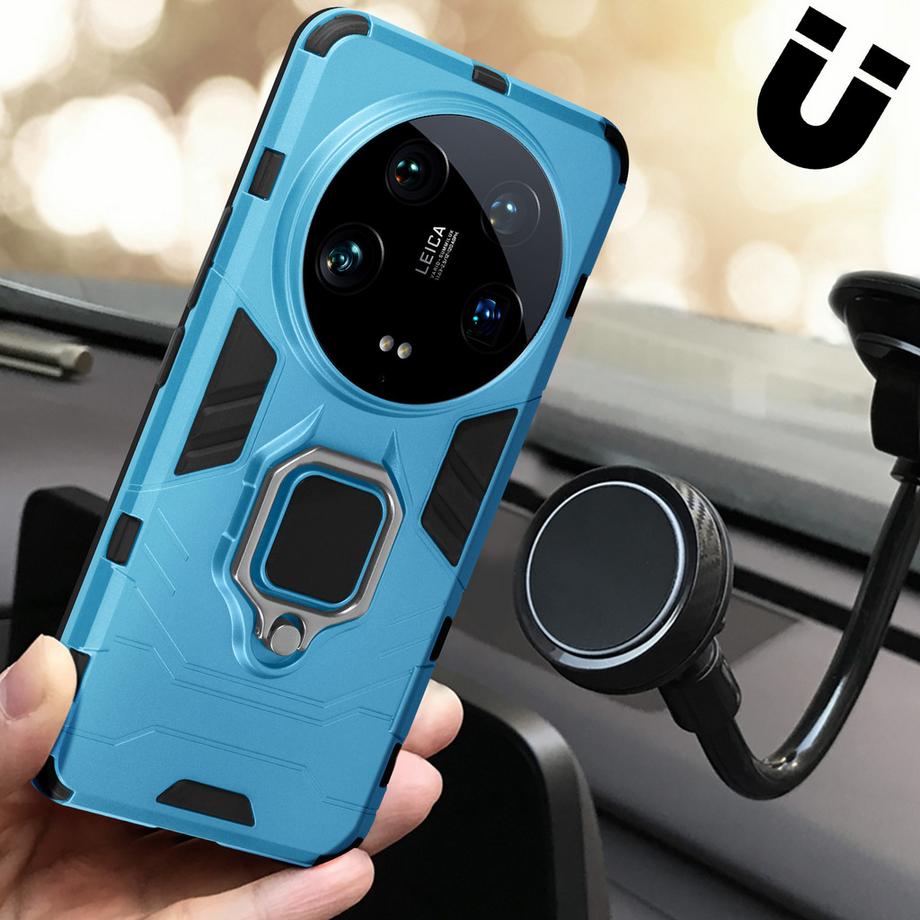 Avizar  Ring-Hülle Xiaomi 14 Ultra Dunkelblau 