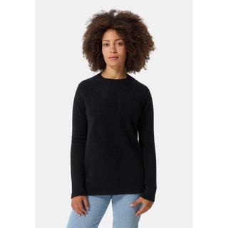 CASH-MERE.CH Brushed Kaschmir Rundhals Pullover mit Seitenschlitzen  