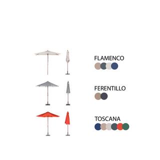 Beliani Tavolo, Sedie da Giardino con Ombrellone en Legno d'acacia Rustico AGELLO  