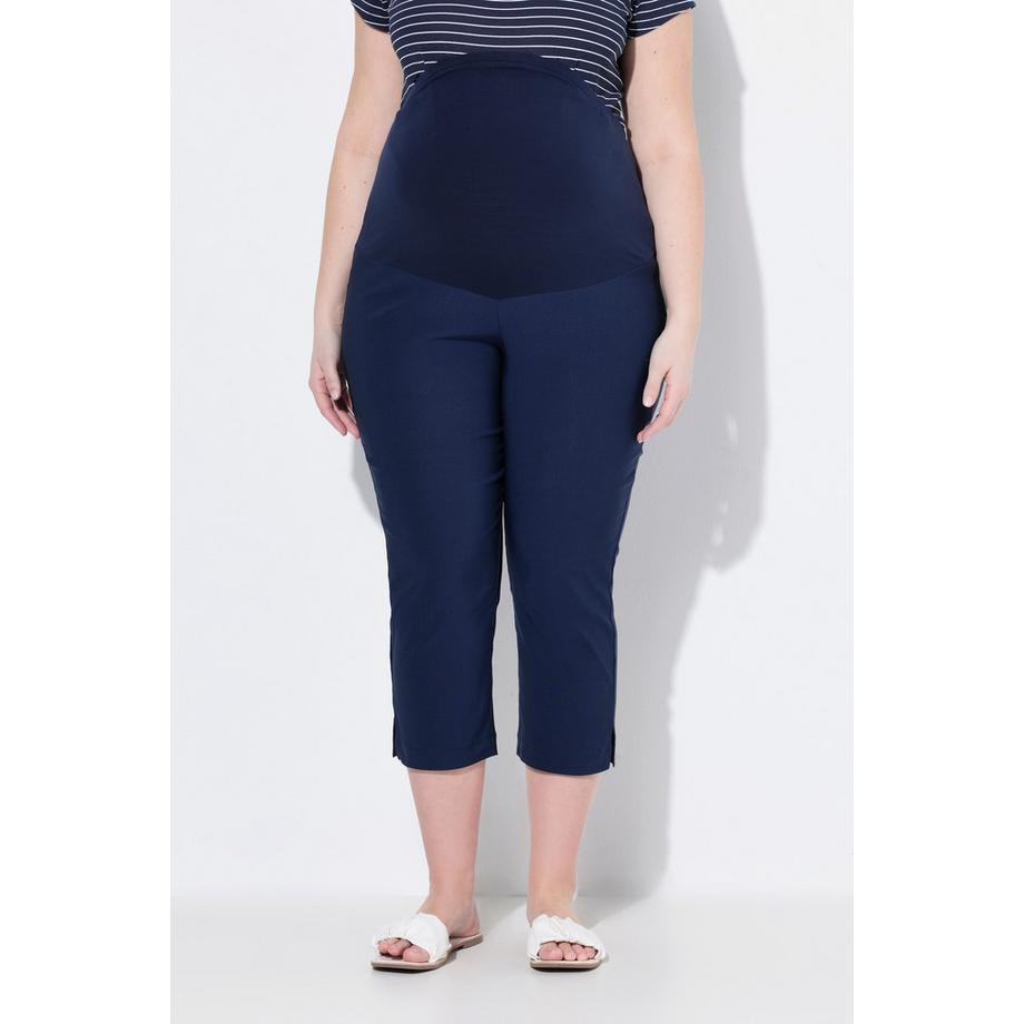 Ulla Popken Bellieva Bengalin Umstandshose wadenlang mit Stretcheinsatz  