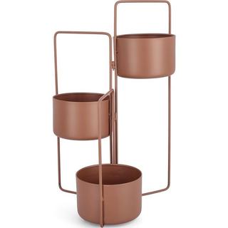 mutoni Porte-plantes Keyra 3 places marron  