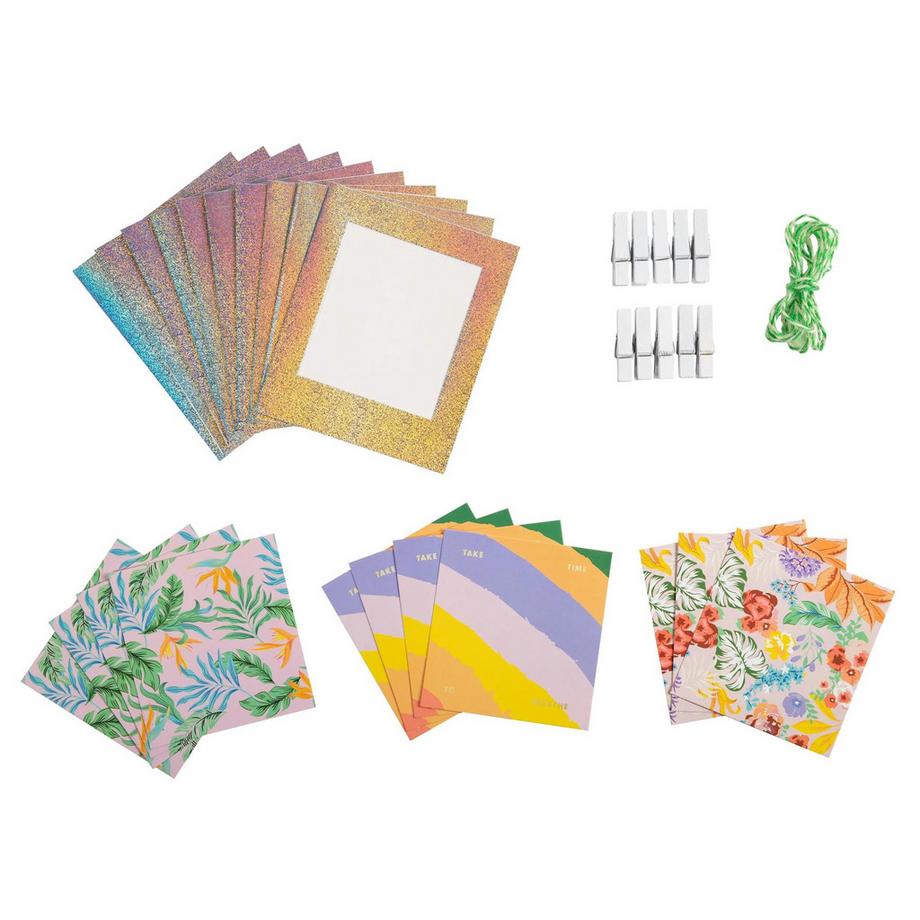 Exacompta Kit cadres photos 30 pièces et cordelette - x 6  