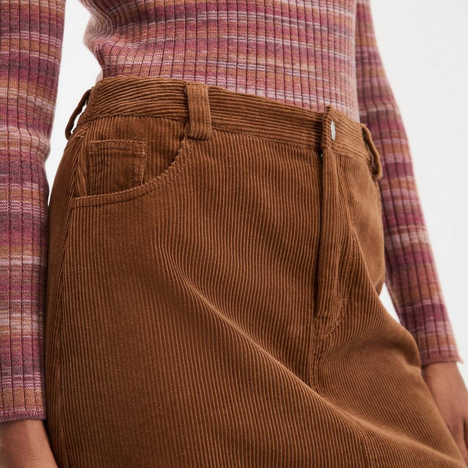 La Redoute Collections Gonna dritta in velluto a coste  