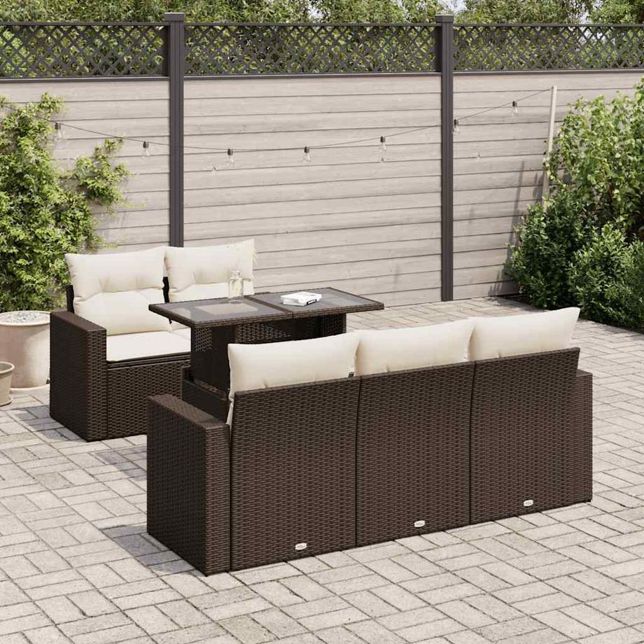 VidaXL Gartensofa set poly-rattan  
