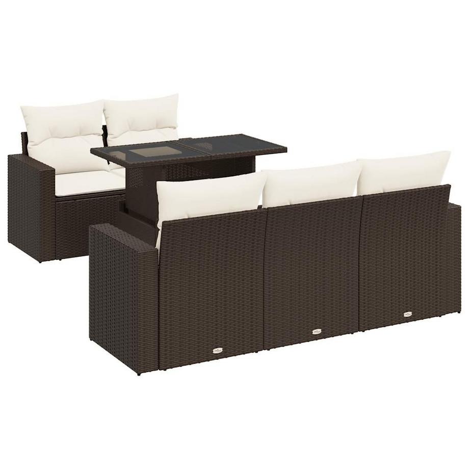 Gartensofa set poly-rattan