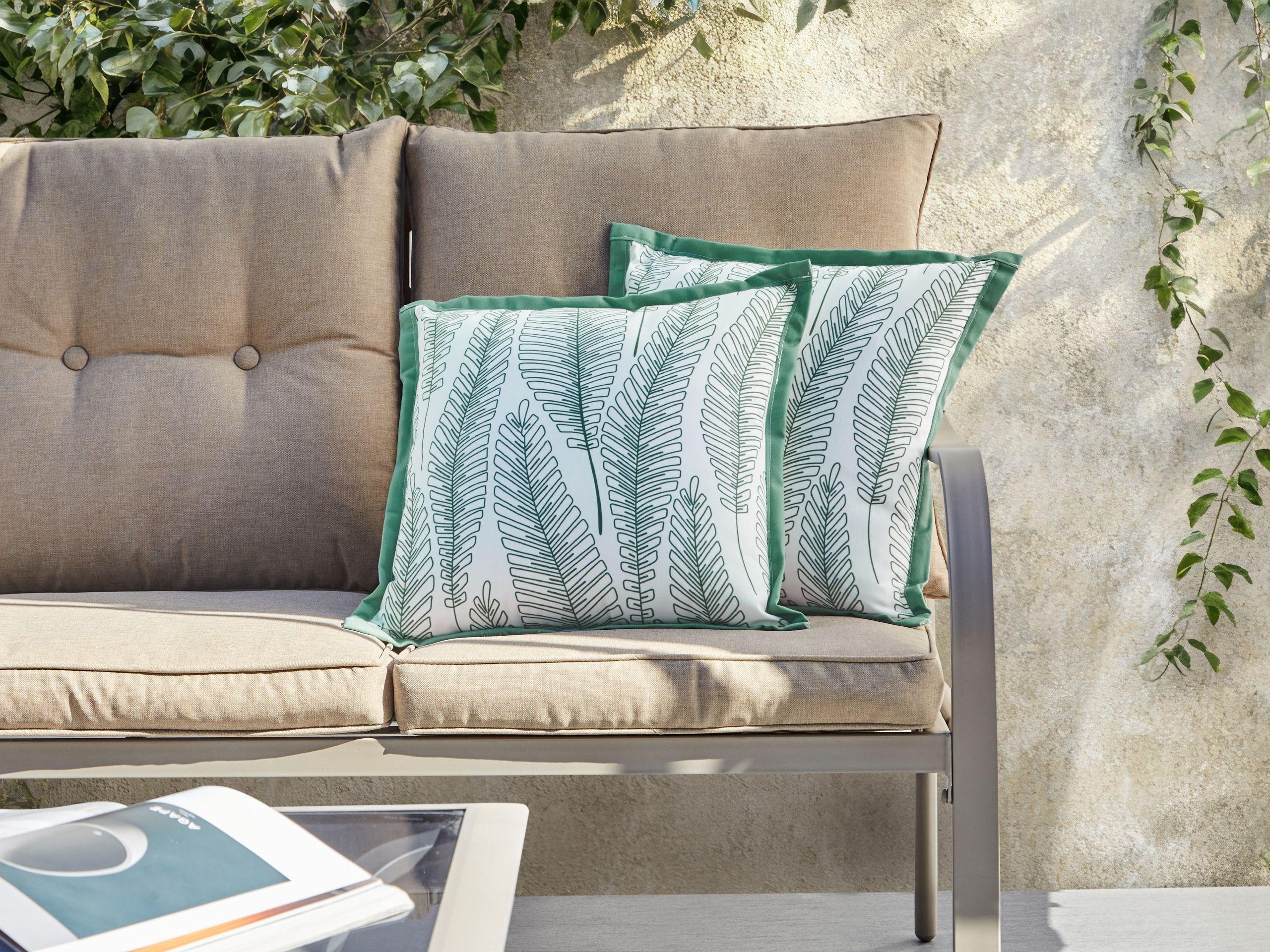 Beliani Gartenkissen 2er Set aus Polyester Modern MEADOW  