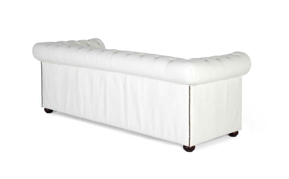 mutoni Sofa Dorian Leder weiss 200  