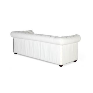 mutoni Sofa Dorian Leder weiss 200  