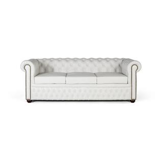 mutoni Sofa Dorian Leder weiss 200  
