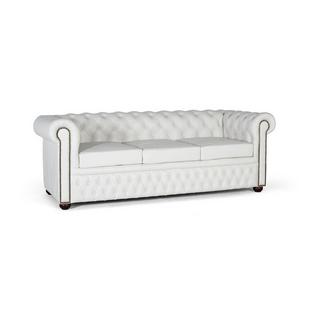 mutoni Sofa Dorian Leder weiss 200  