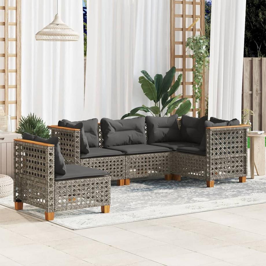 VidaXL Garten sofagarnitur poly-rattan  