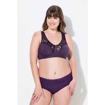 Reggiseno sostenitivo modello Kelly senza ferretto con pizzo e coppa C-E