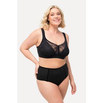 Culotte maxi en microfibres, avec empiècement en dentelle