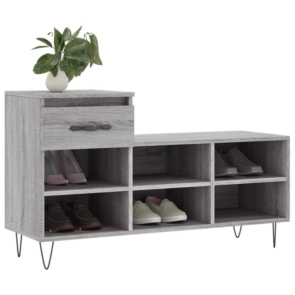 VidaXL Armoire à chaussures bois d'ingénierie  