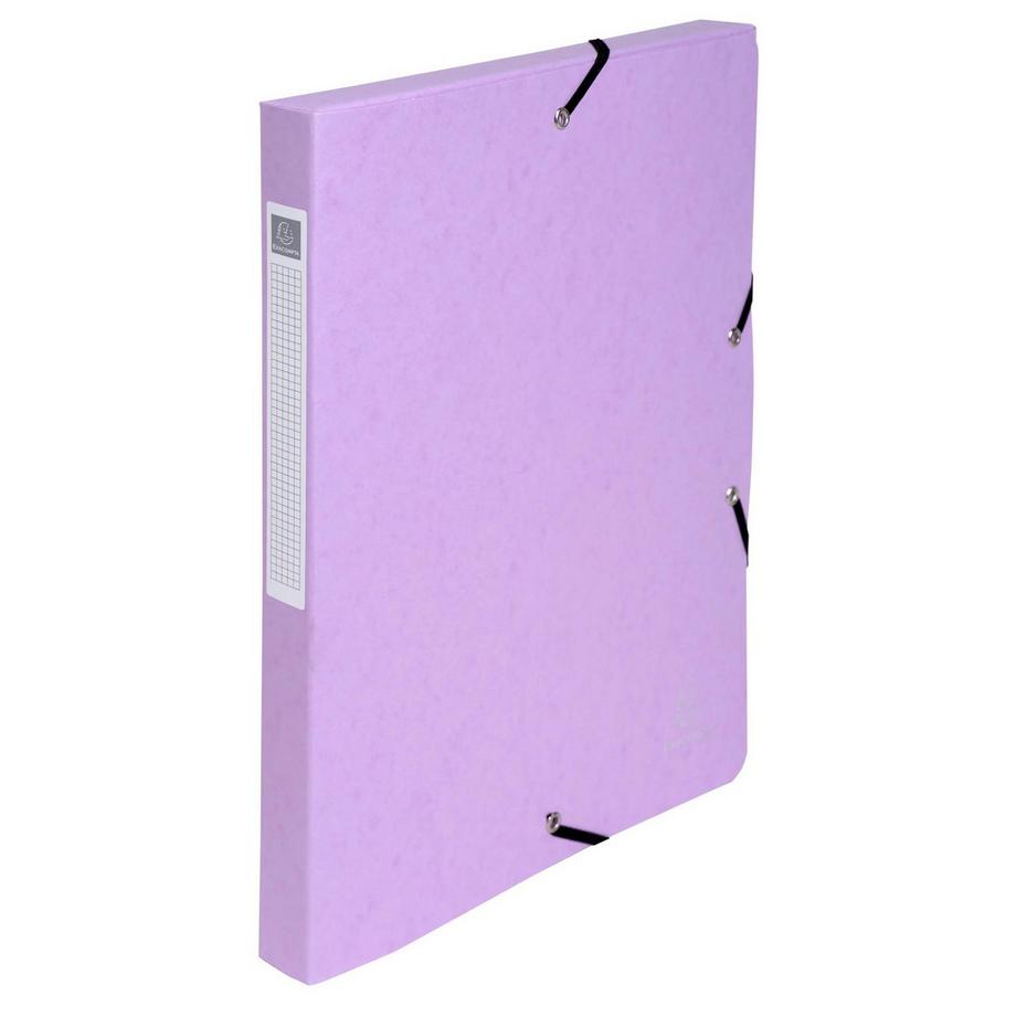 Exacompta Cartella portaprogetti Exabox dorso 25mm cartoncino lustré Aquarel - A4 - x 8  