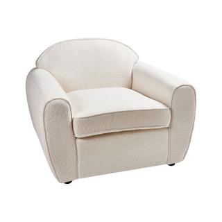 Beliani Fauteuil en Bouclé Moderne ELLEDE  