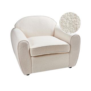 Beliani Fauteuil en Bouclé Moderne ELLEDE  