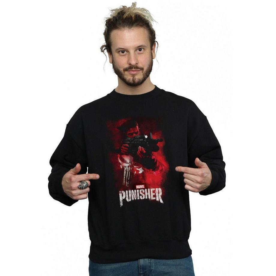 MARVEL The Punisher TV Series Red Smoke Sweatshirt  