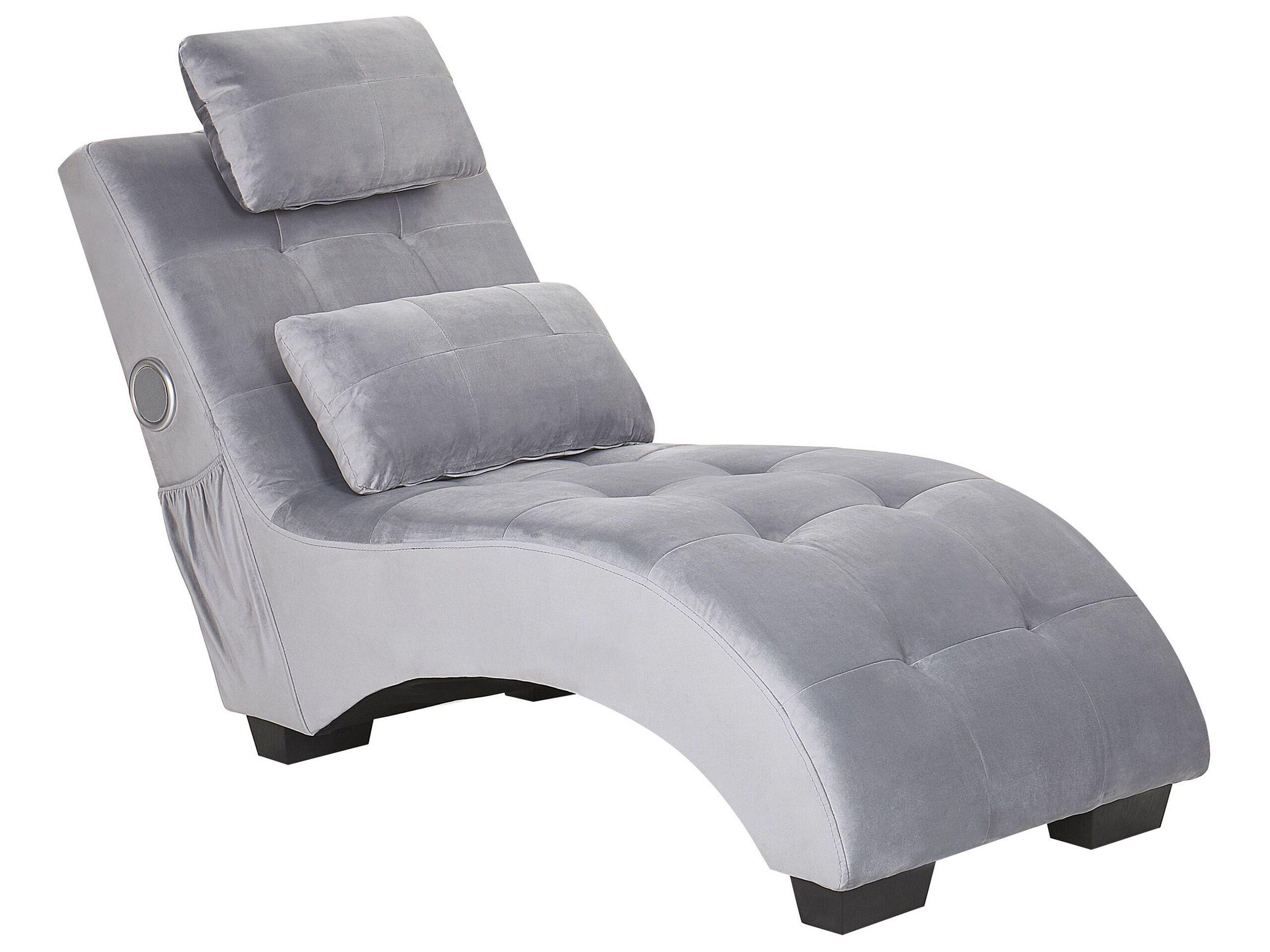 Beliani Chaiselongue aus Samtstoff Modern SIMORRE  