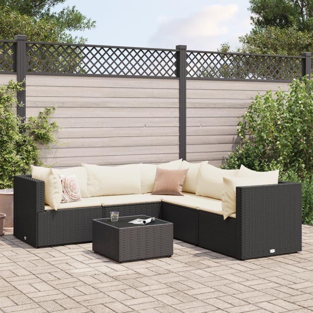 VidaXL set salotto da giardino Polirattan  