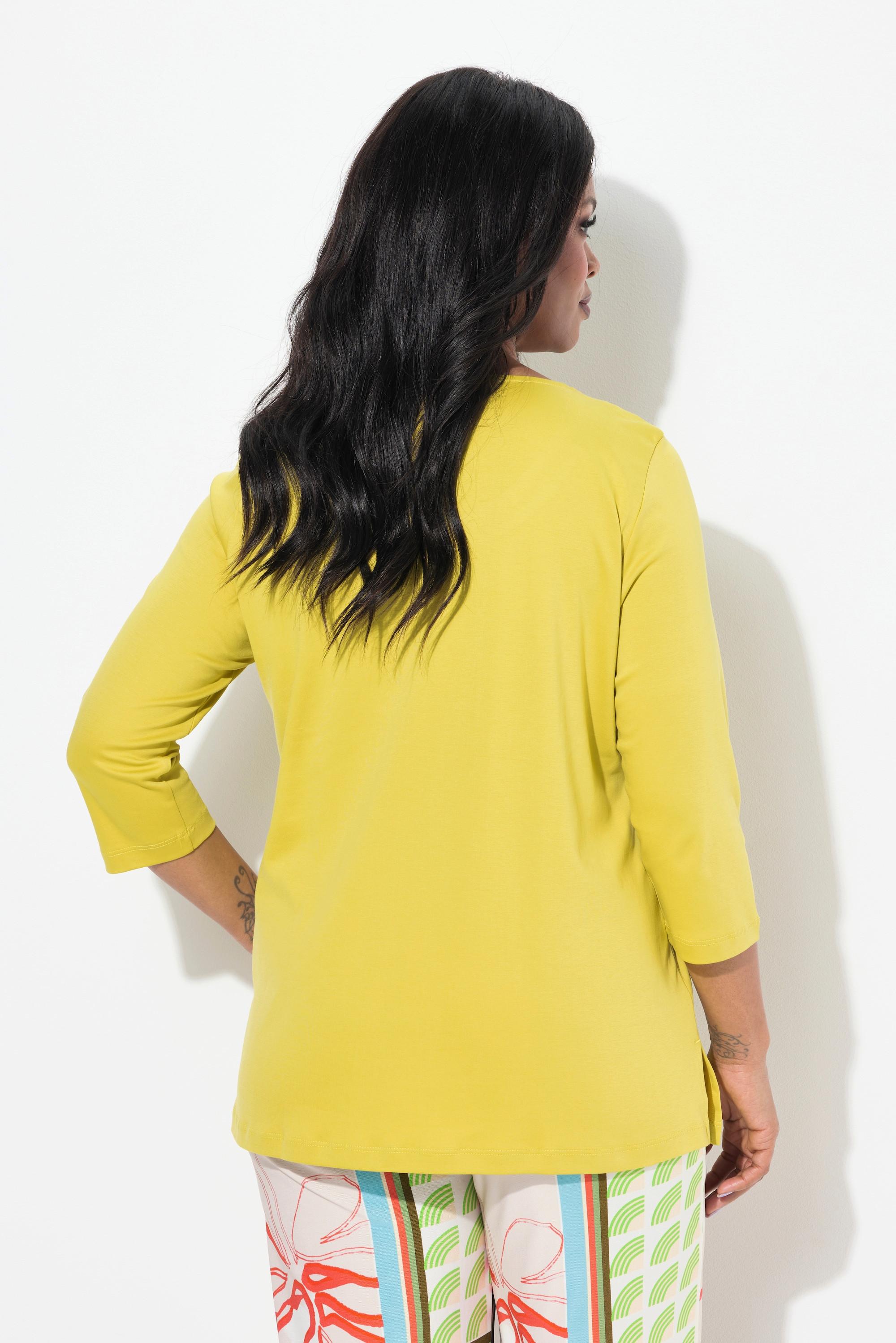 Ulla Popken Maglia A-Line Girocollo Maniche 3/4  