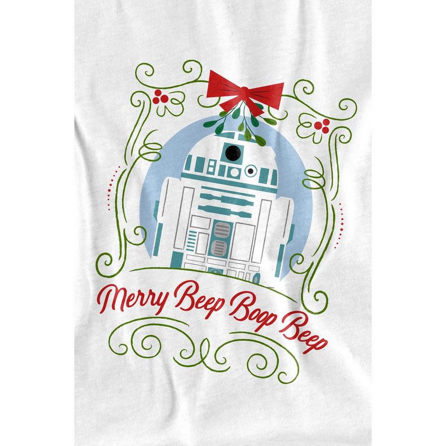 STAR WARS Merry Beep Boop Beep T-Shirt Design Natalizio  