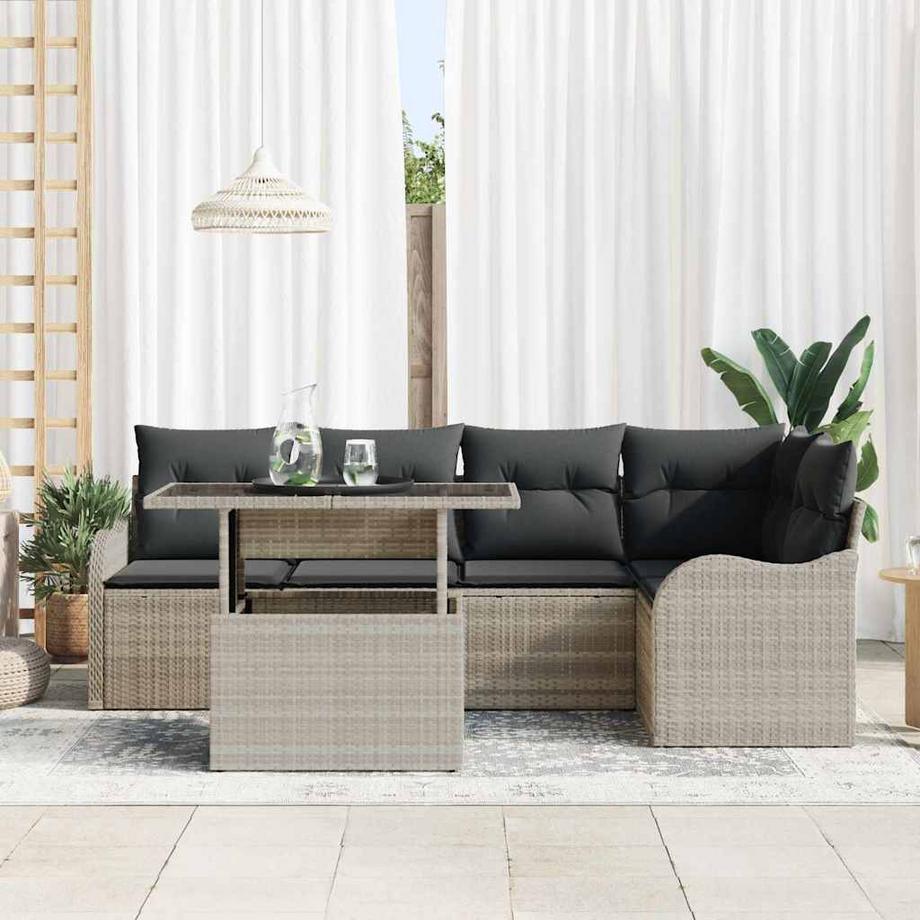 VidaXL Outdoortisch-set poly-rattan  