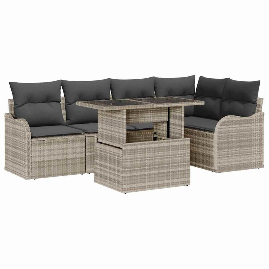 Outdoortisch-set poly-rattan