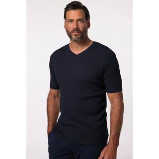 JP1880 Canottiera in jersey a costine scollo a V  