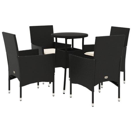 VidaXL set da pranzo da giardino Polirattan  